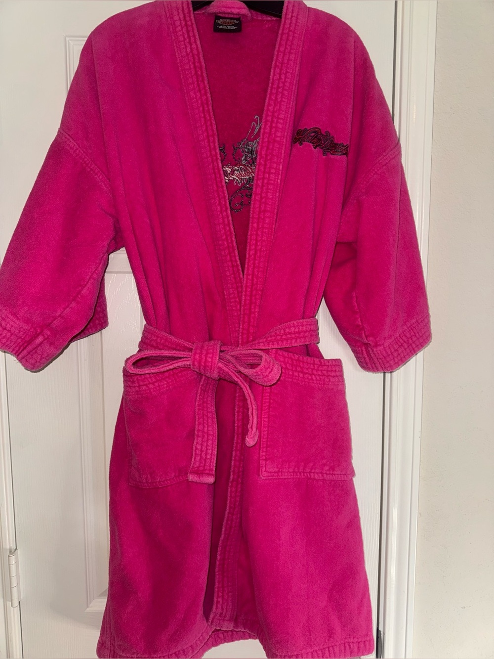 Harley-Davidson Hot Pink Terry Cloth Robe